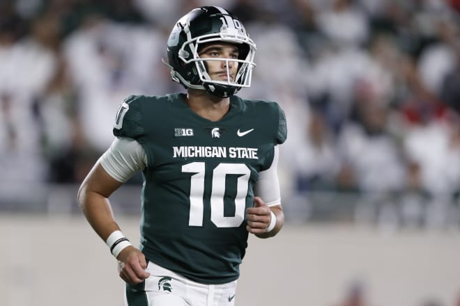 Michigan State Spartans quarterback Payton Thorne