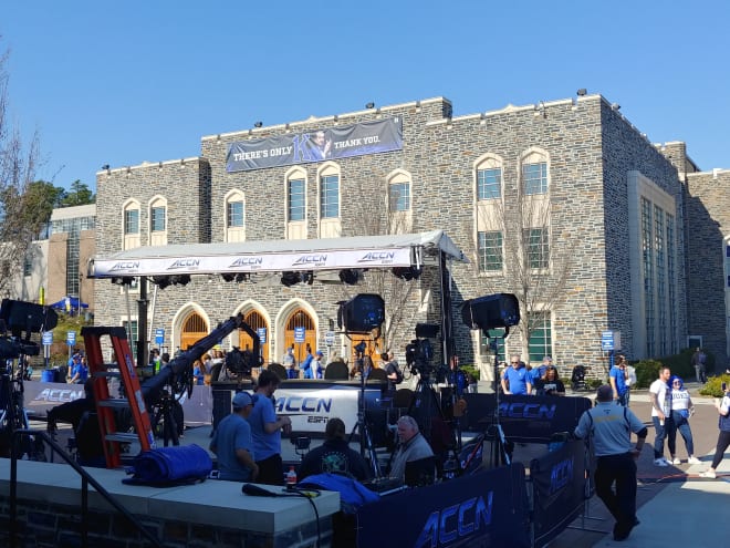 Cameron Indoor Stadium is ready for coach Mike Krzyzewski's final game at Duke. 