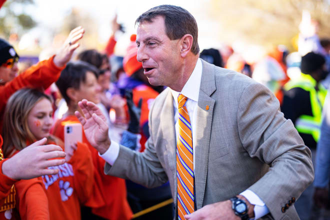 Dabo Swinney is 7-5 versus South Carolina as Clemson's head coach.