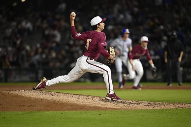 Sophomore Wyatt Crowell has emerged as a big-time weapon in the FSU pitching staff.