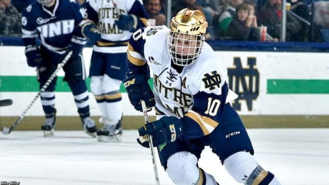 Leading scorer Anders Bjork and the Irish host No. 10 Providence in a two-game series to be telecast by NBC Sports Network.