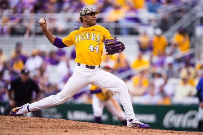 LSU's Jaden Hill is viewed as a potential first-round MLB Draft pick heading into the 2021 season.