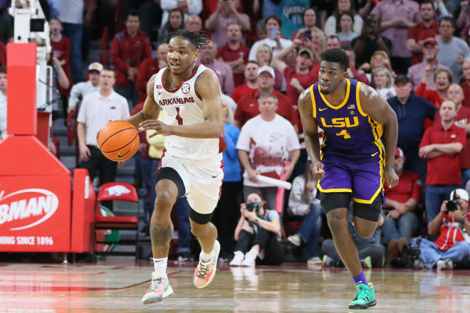 JD Notae made the game-winning free throws to beat LSU on Wednesday.