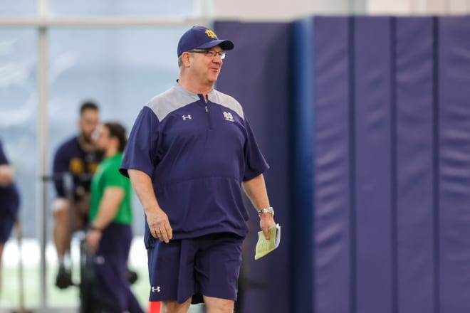 Notre Dame offensive line coach Harry Hiestand has a well-established method to improve his players.