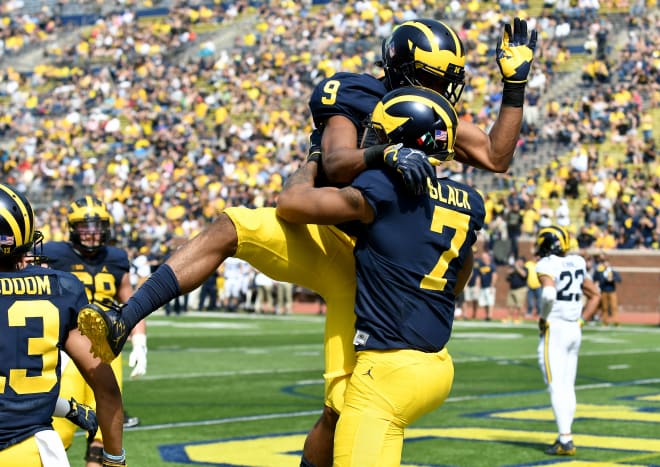 Michigan receivers Donovan Peoples-Jones and Tarik Black are expected to have big years for the Wolverines in 2019.