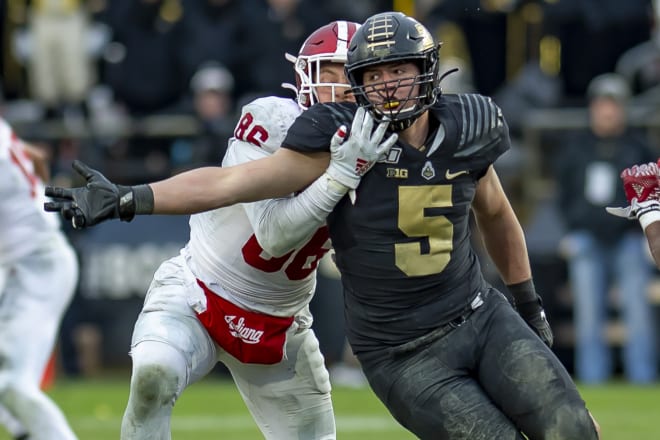 George Karlaftis played in only three games but still paced the team with two sacks. 