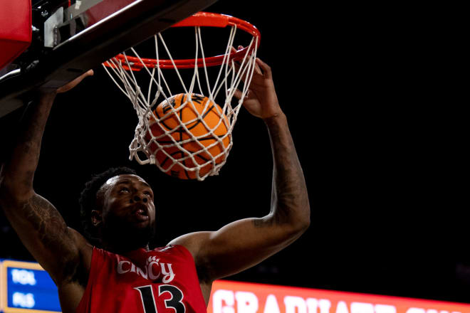 Reynolds slams home a dunk against West Virginia last month