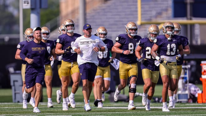 Offensive coordinator Gerad Parker and the Notre Dame offense will get a stern test defensively coming out of the bye week when Pitt comes to town for an Oct. 28 matchup.