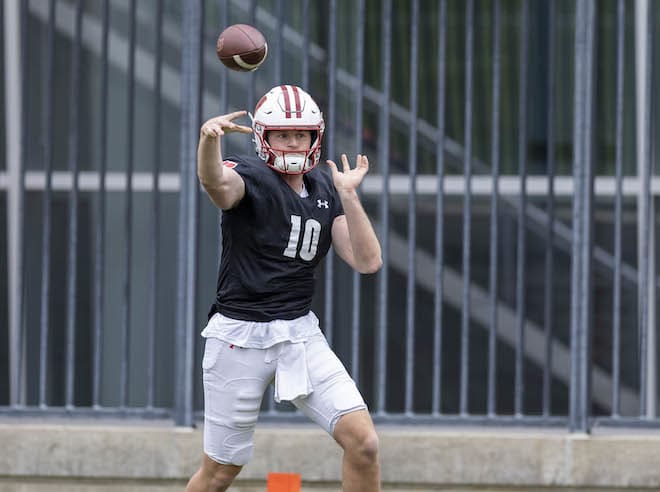 Tyler Van Dyke is expected to be Wisconsin's starting quarterback in 2024. 