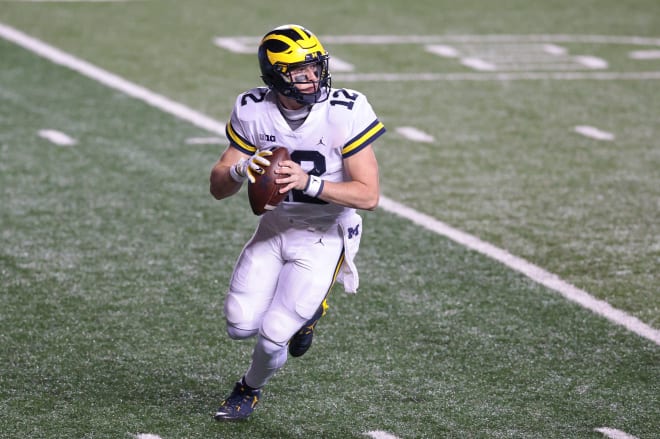 Michigan Wolverines football quarterback Cade McNamara has started one career game.