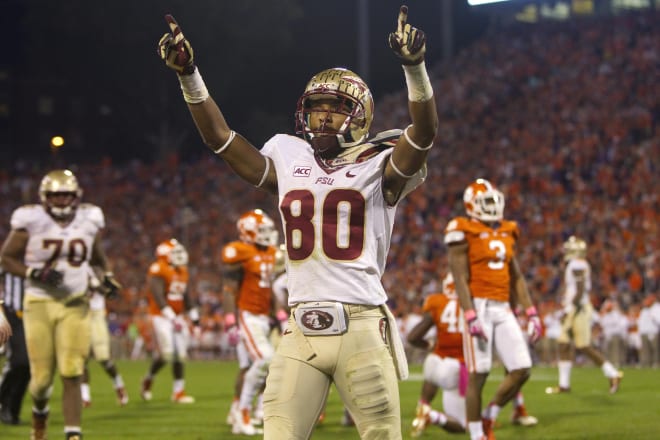 Rashad Greene had two TD receptions and 146 receiving yards in the Oct. 2013 win at Clemson.