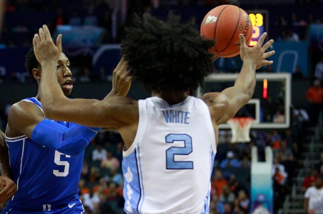 White's defensive growth has coincided with UNC's as a team.