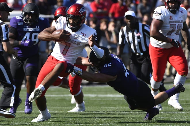 Paddy Fisher was all over the field for the Wildcats against UNLV.