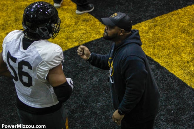 Defensive line coach Brick Haley is entering his third season at Missouri.