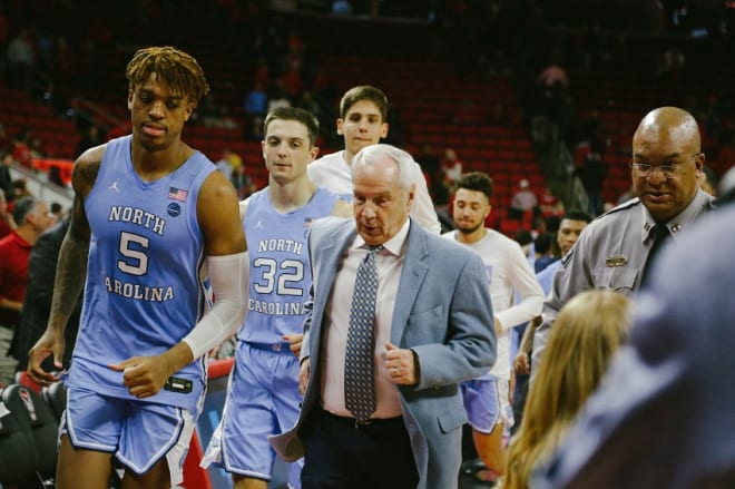 This time, the Tar Heels ran off the court after holding on to a second half lead.