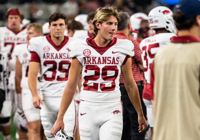 Arkansas kicker Cam Little.