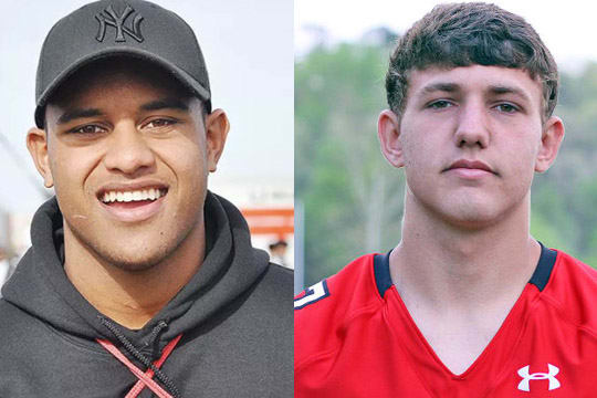 Taulia Tagovailoa (left) and Paul Tyson (Right) will each compete at the Elite 11 finals this weekend 