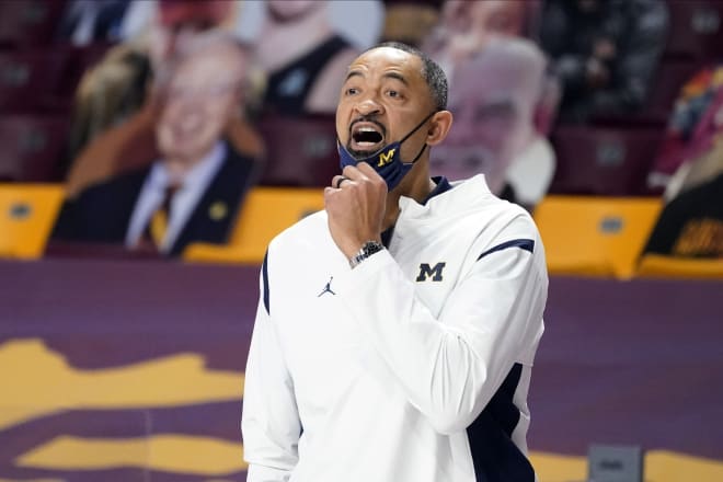 Michigan Wolverines head basketball coach Juwan Howard has his team sitting at first place in the Big Ten standings.