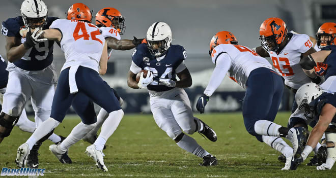 Lee finished as the Nittany Lions' leading rusher during the 2020 season.