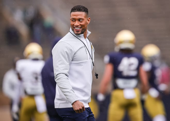 Marcus Freeman and his Notre Dame football team leave for Ireland on Wednesday night.