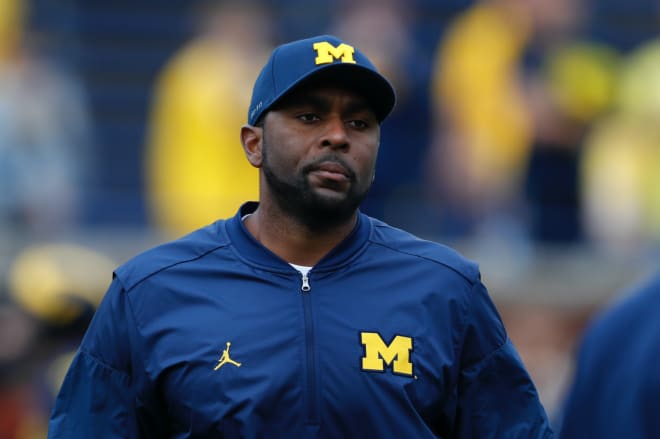 Michigan Wolverines 2020 tight ends coach Sherrone Moore is now the offensive line coach and co-offensive coordinator.