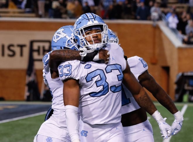 As much as Cedric Gray racks up volumes of tackles, he is also a leader for the Tar Heels.