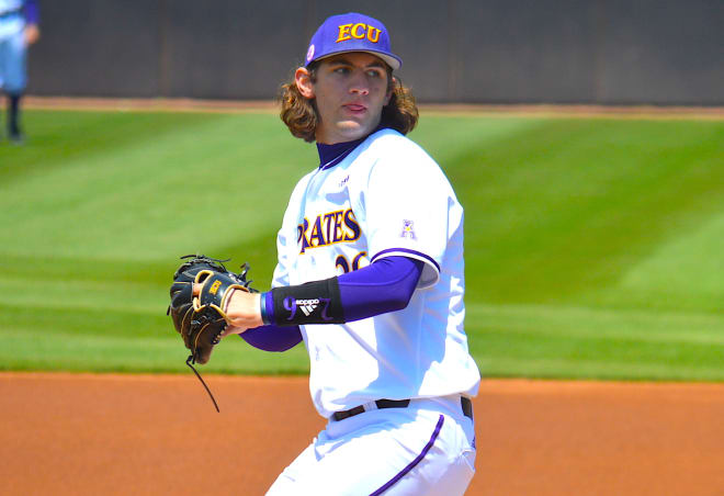 East Carolina right-hander Gavin Williams was chosen 23rd overall by the Cleveland Indians Sunday night.