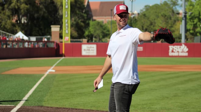 Florida State Baseball  Buster Posey jersey retirement ceremony