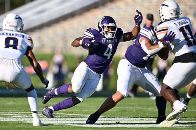 Running back Cam Porter makes a cut against UTEP. 