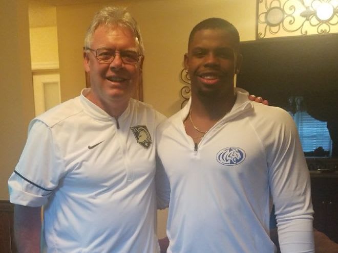 Rivals 3-star RB Kevin Harris receives an in-home visit from Army asst. coach, Mitch Ware