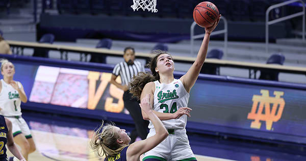 Notre Dame Fighting Irish women’s basketball freshman forward Maddy Westbeld