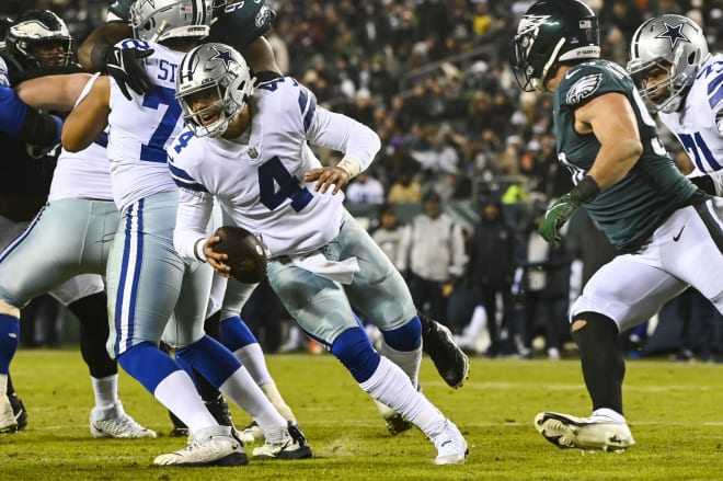 The big moment has arrived for Dak Prescott and the Cowboys. Surely it won't be too big. Surely he won't piss down his leg (or worse) now that he's in a do-or-die game.