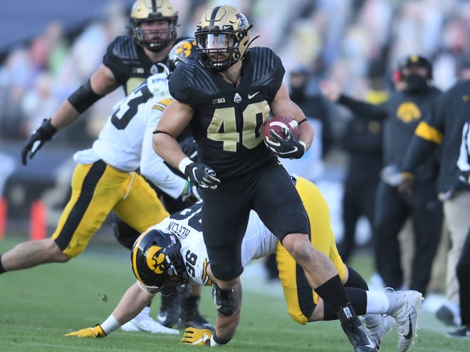 Zander Horvath ran for 129 yards, making several key dashes late in the game when Iowa dared Purdue to run the ball.