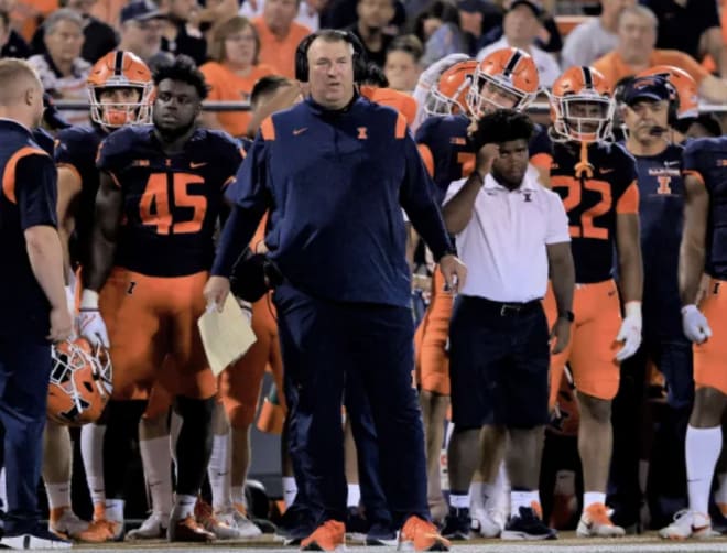 This is Bret Bielema's first Land of Lincoln game as Illinois' coach.