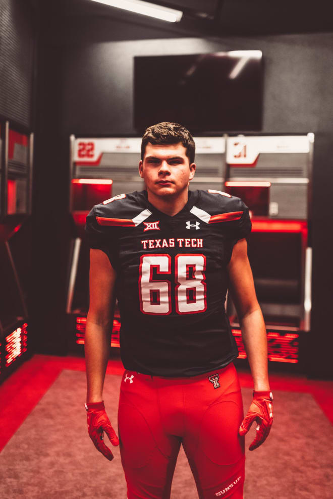 Cole Thomas on his official visit to Texas Tech