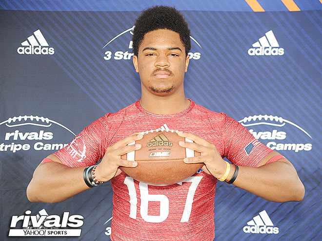 Burke poses during a Rivals camp event 