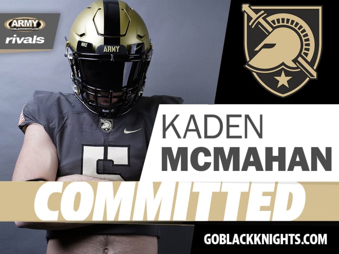 LB Kaden McMahan out of Texas says yes to the Army Black Knights