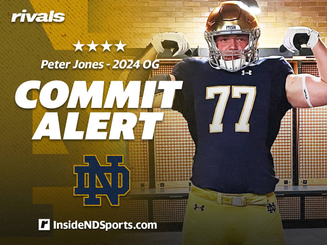 Jones announced his commitment to Notre Dame on Aug. 7.