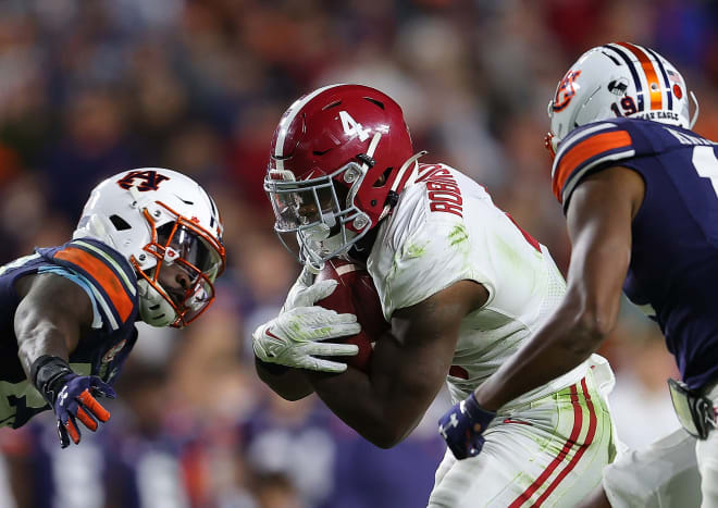 Alabama Crimson Tide running back Brian Robinson Jr. (4). Photo | Getty Images. 