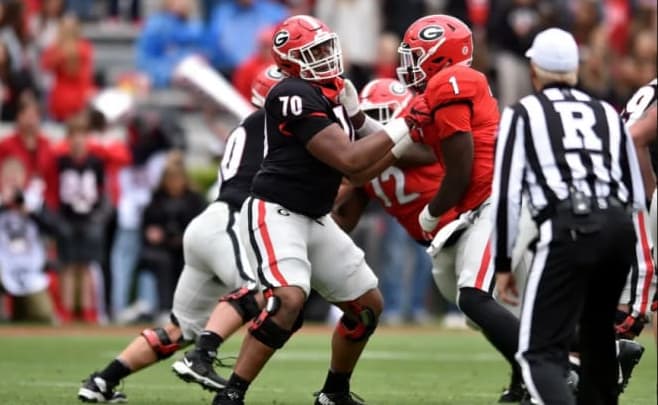 Warren McClendon is expected to get looks at right tackle for the Bulldogs