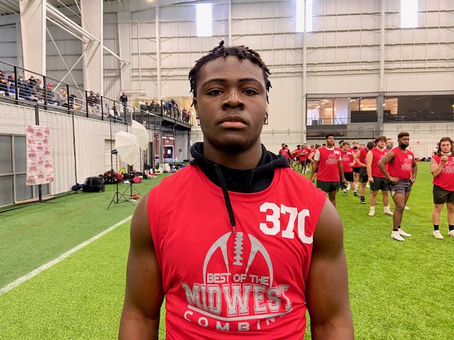 Popeye Williams at the Best of the Midwest Combine