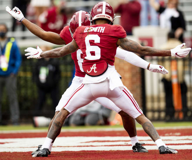  DeVonta Smith (6) & John Metchie III (8) 