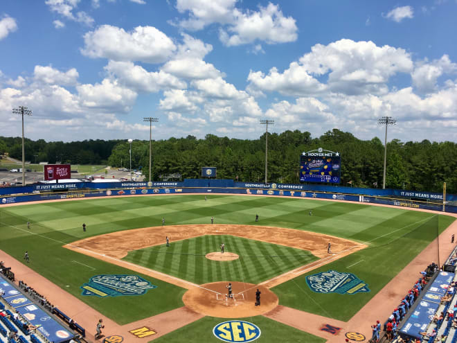 The SEC Tournament is held at the Hoover Met in Alabama.