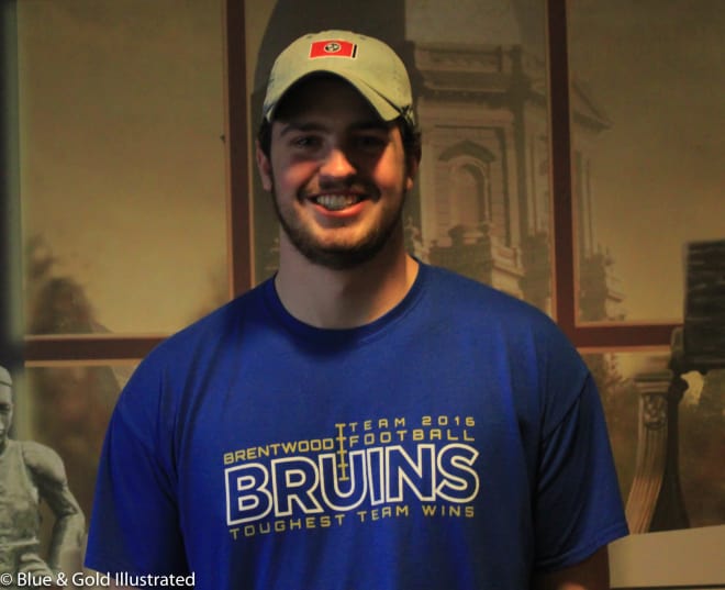 Brentwood (Tenn.) tackle Cole Mabry sat down with Blue & Gold to talk his most recent trip to South Bend.