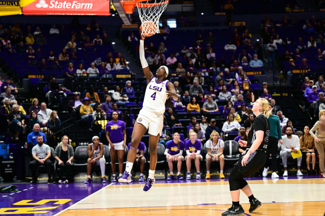 LSU true freshman guard Flau’jae Johnson scored a career-high 27 points in Sunday's win over Northwestern State.