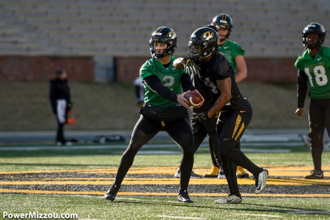 Missouri quarterback Micah Wilson has also taken a few reps at wide receiver this spring.