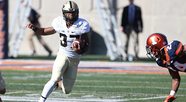 Brian Lankford-Johnson rushed for 127 yards in Darrell Hazell's last victory as the Boilermaker boss. Lankford-Johnson later transferred. 