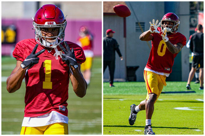 Wide receivers Gary Bryant Jr., left, and Terrell Bynum are part of the deepest position group on the team.