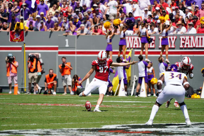 NC State Wolfpack football punter Trenton Gill