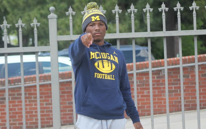 Four-star defensive back Kody Jones is committed to Michigan Wolverines football recruiting, Jim Harbaugh.